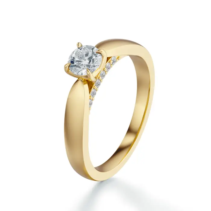 Pierścionek z małym diamentem 0.30ct SBPZ_046